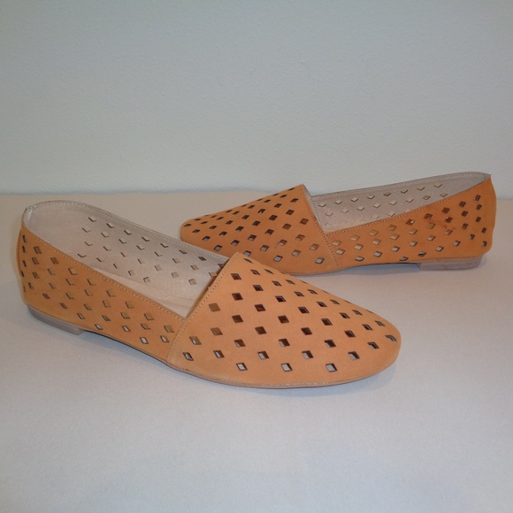 Fiel Size 8.5 BLAKE Peach Suede Slip On Loafers - Picture 6 of 8